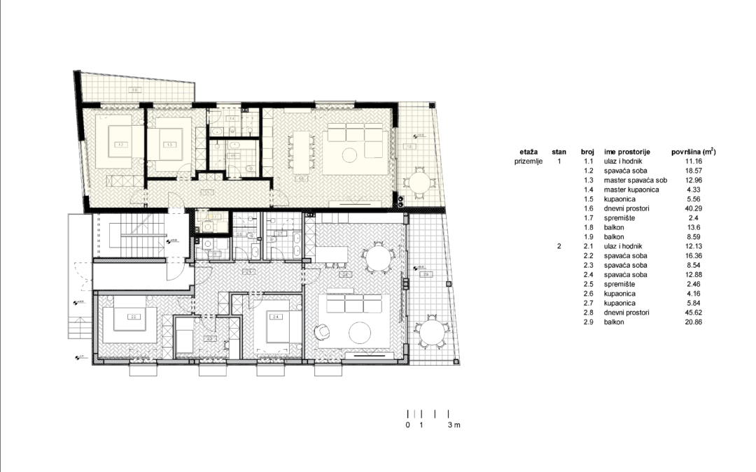 S1 – Istra, Umag, okolica – moderan stan u prizemlju 117,46 m2, 150 metara od mora
